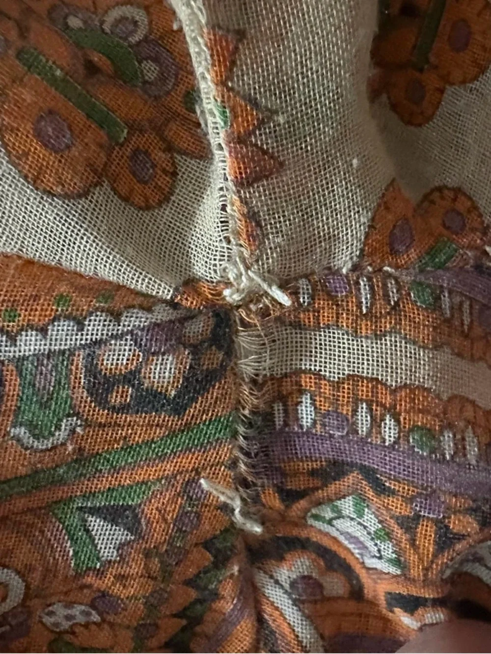Vintage 1970s Paisley Printed Maxi Dress - Picture 5 of 5